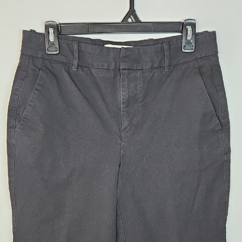 Everlane Size 8 Classic Cotton Black Women's Chino Flare Leg Pants